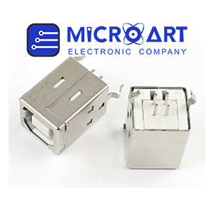 Connector usb type B-RA-DIP